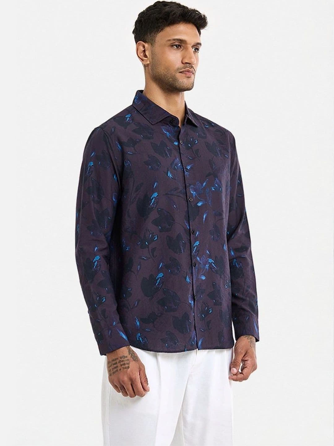 Snitch Men Floral Printed Casual Shirt thumbnail 5