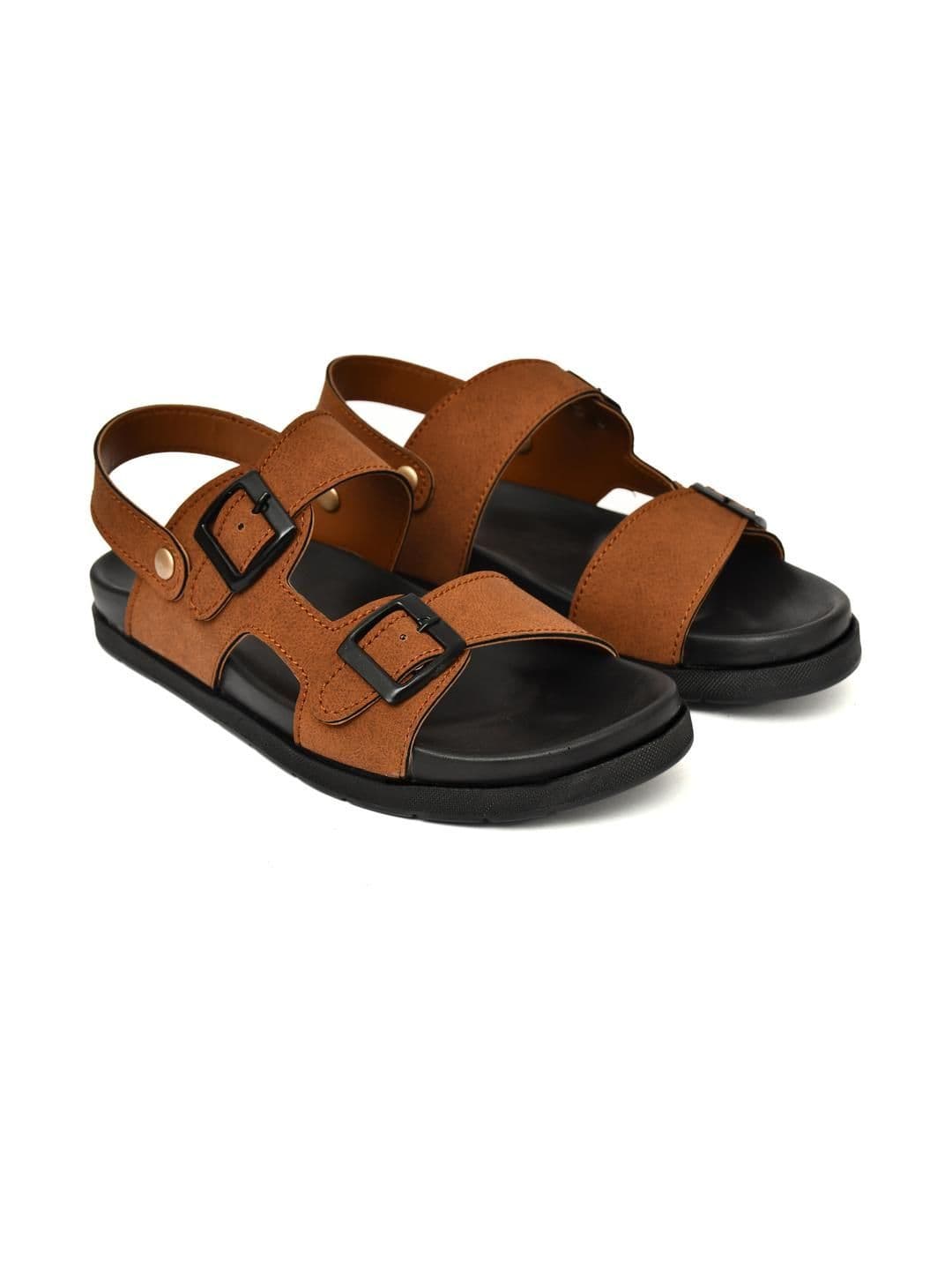 G L Trend Tan Leather Sandals thumbnail 4