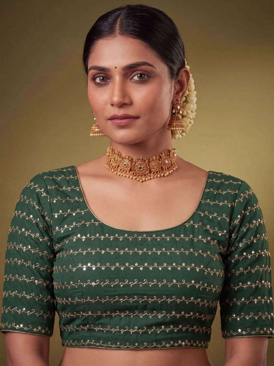 SAMANTHA Embroidered Poly Georgette Saree thumbnail 7