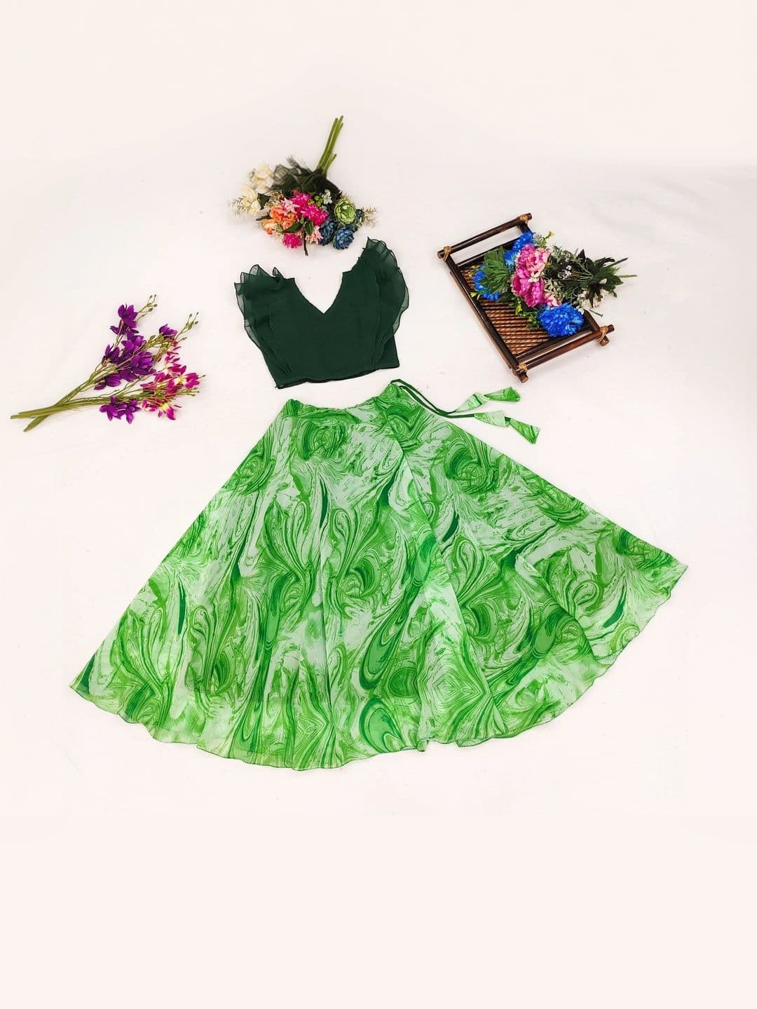 Sangria Girls Ready to Wear Lehenga & thumbnail 5