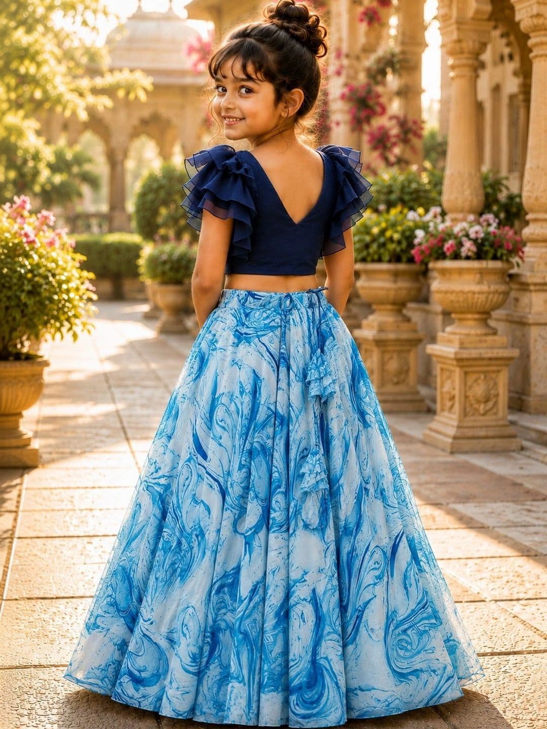 Sangria Girls Ready to Wear Lehenga & thumbnail 4