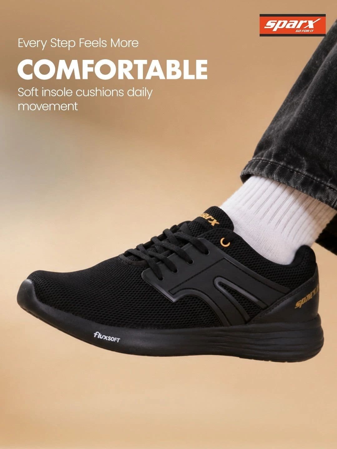 Sparx Men Black Textile Running Non-Marking Shoes thumbnail 5