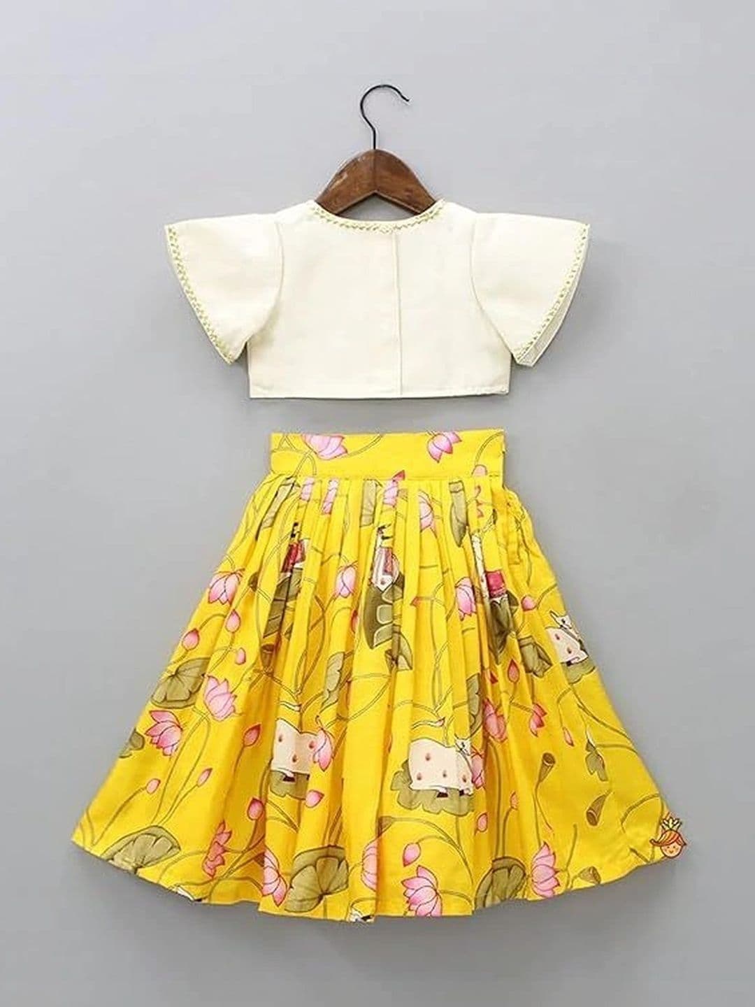 Sangria Girls Printed Ready to Wear Lehenga & thumbnail 4
