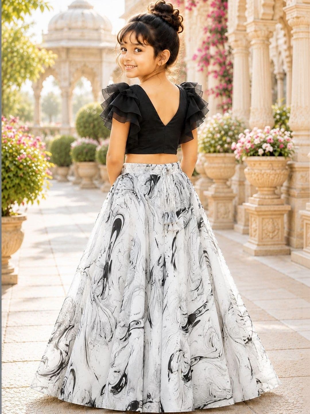 Sangria Girls Ready to Wear Lehenga & thumbnail 6