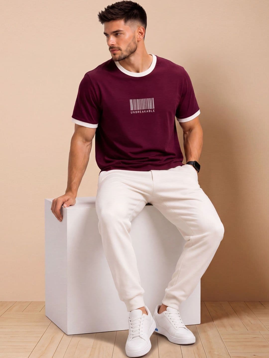 CROSS BENCH Men Typography Printed T-shirt thumbnail 7