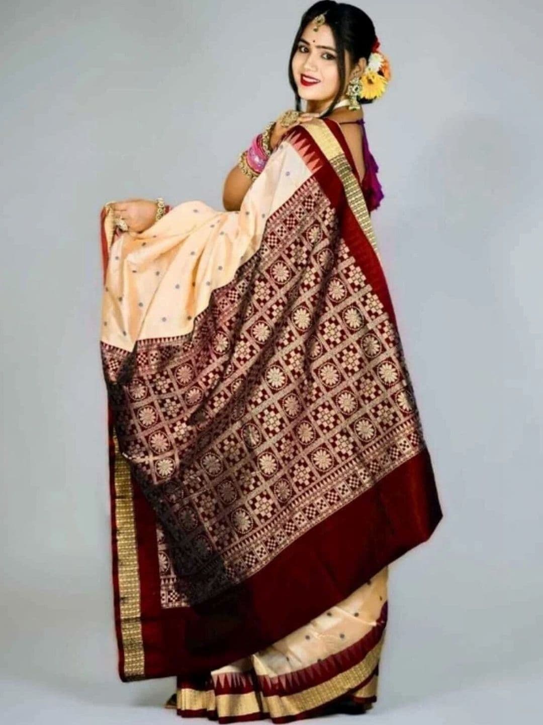 AYATSILK Zari Art Silk Saree thumbnail 4