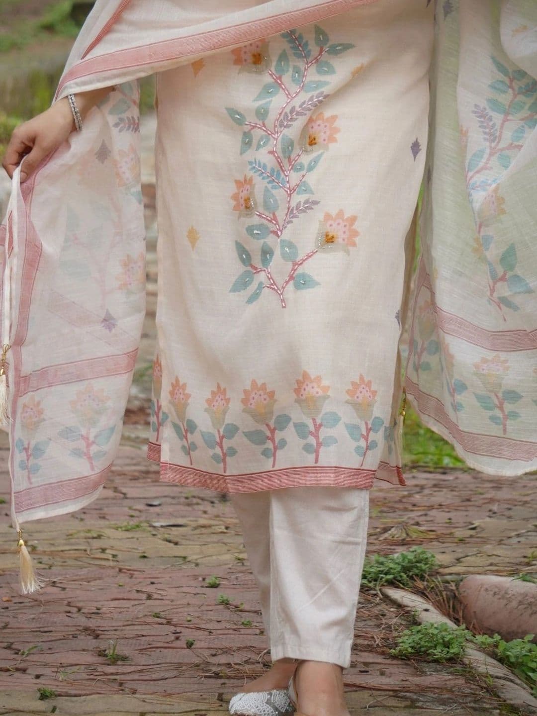 Geetha Creation Women Linen Pure Cotton thumbnail 5