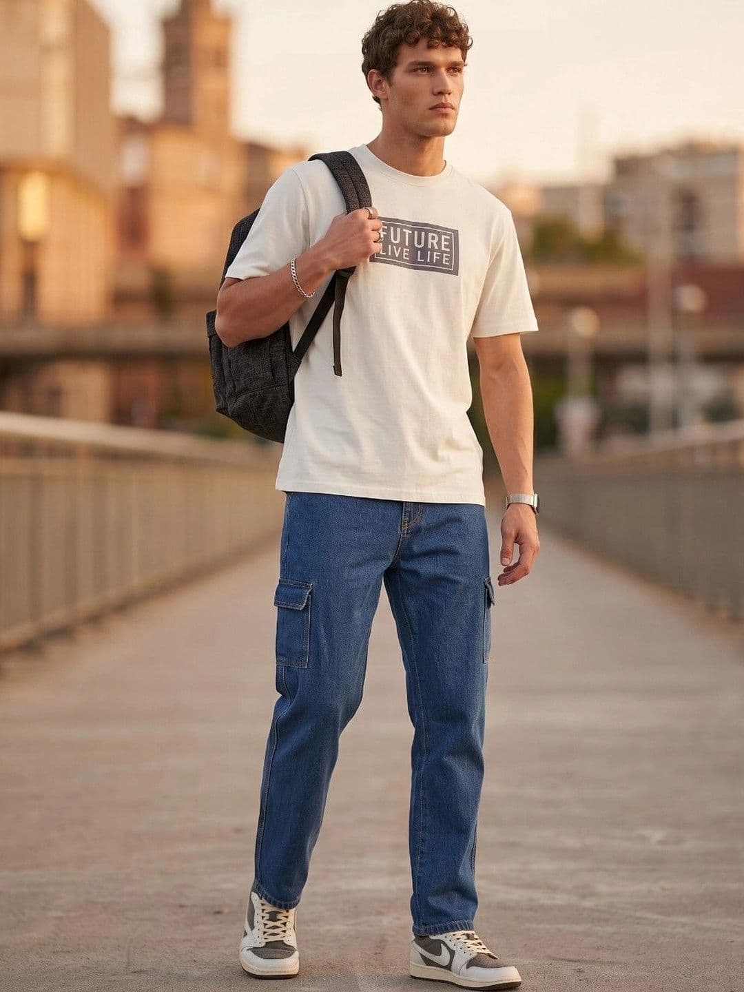 R.Code by The Roadster Life Co. Men Classic Regular Fit Mid-Rise Stretchable Jeans thumbnail 6