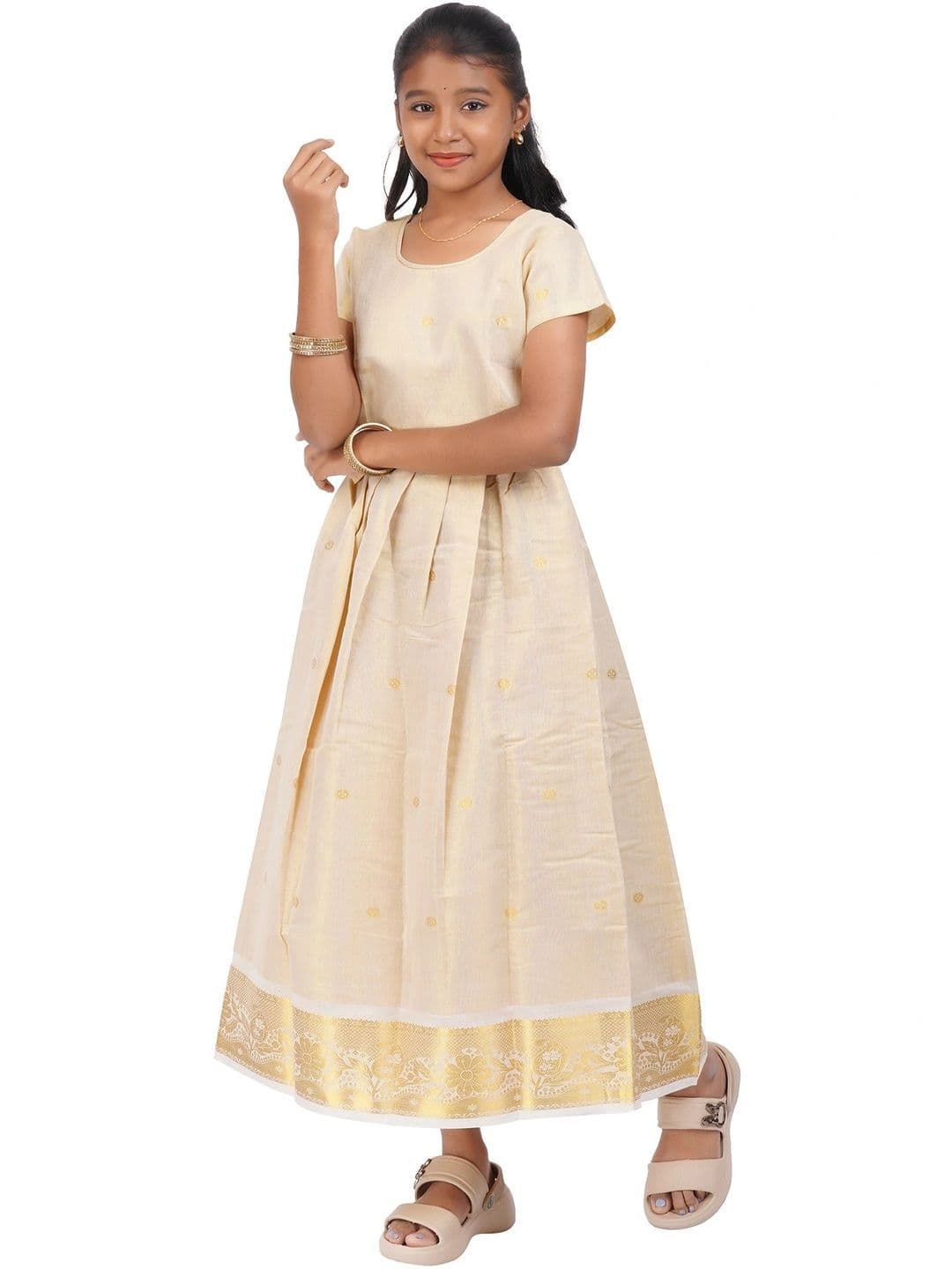 SKV ETHNIVERSE Girls Ready to Wear Lehenga & thumbnail 4