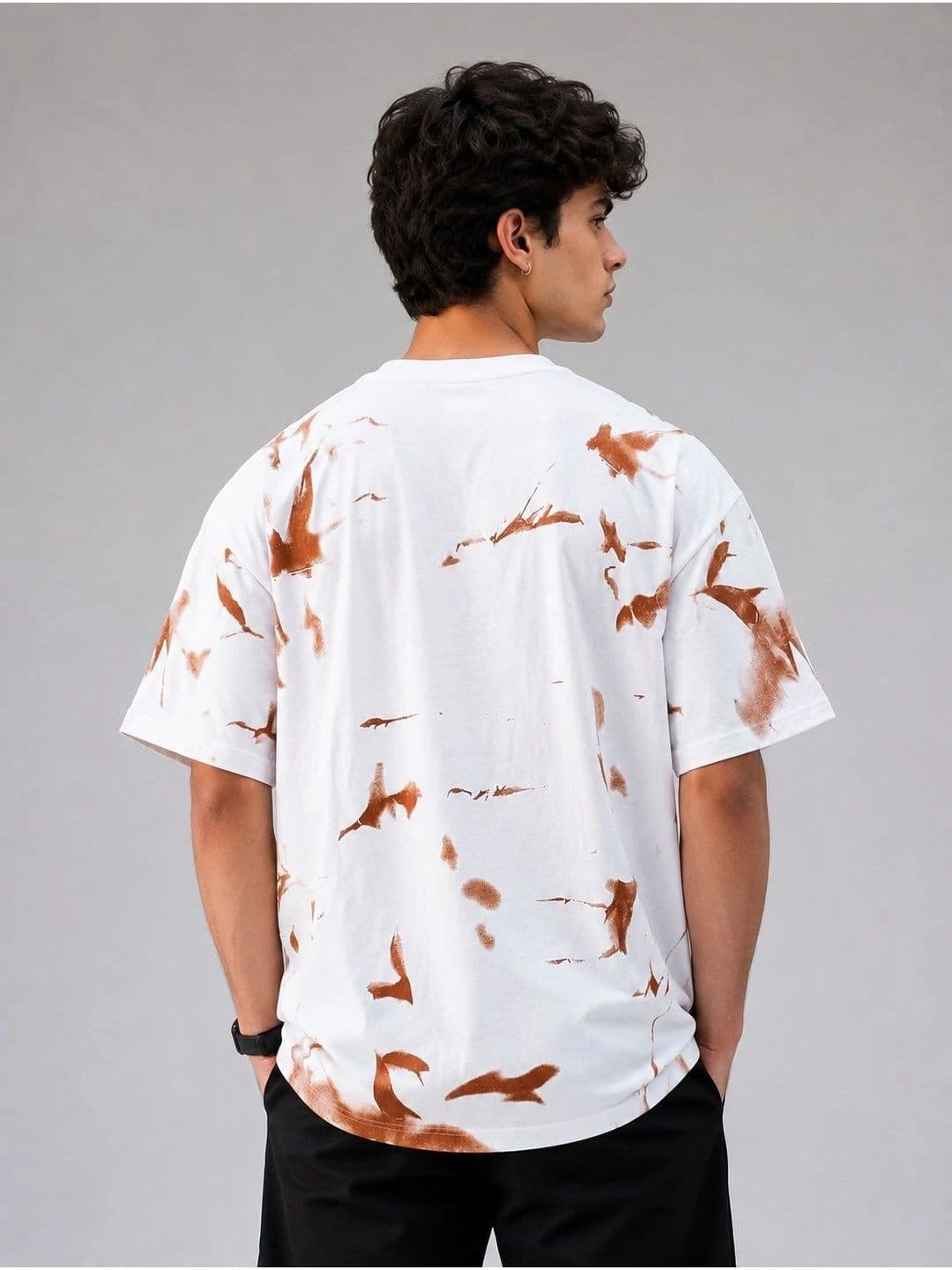 AEMA Men Tie and Dye Dyed T-shirt thumbnail 3