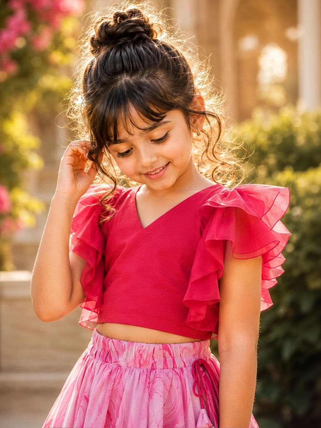 Sangria Girls Ready to Wear Lehenga & thumbnail 3