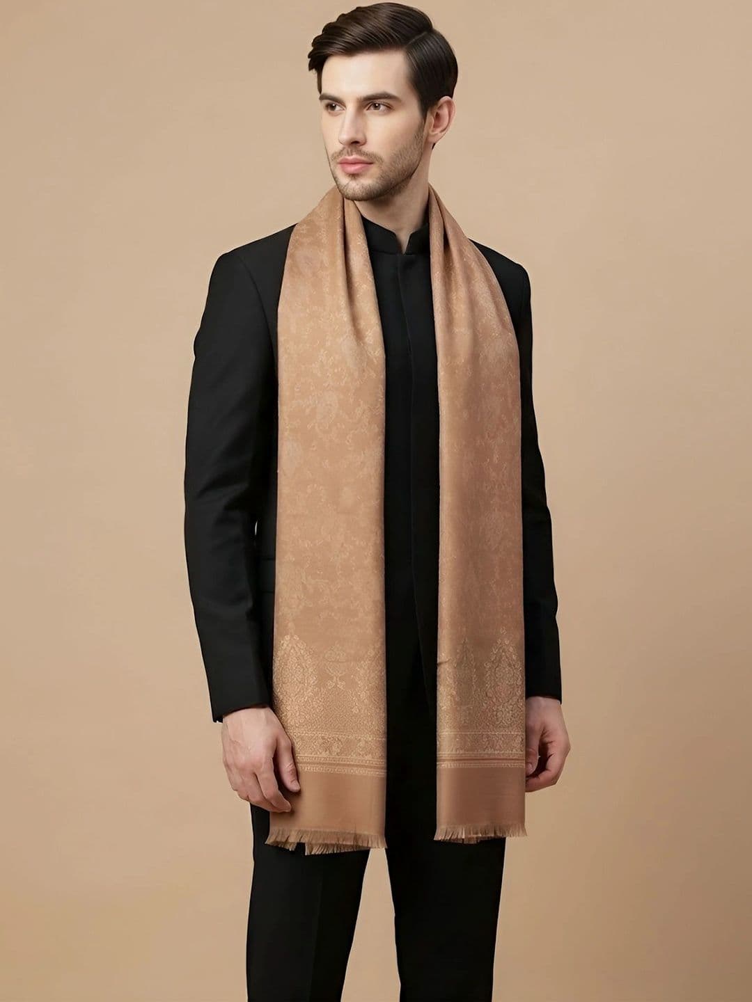 MUFFLY Men Woven Design Stole thumbnail 6