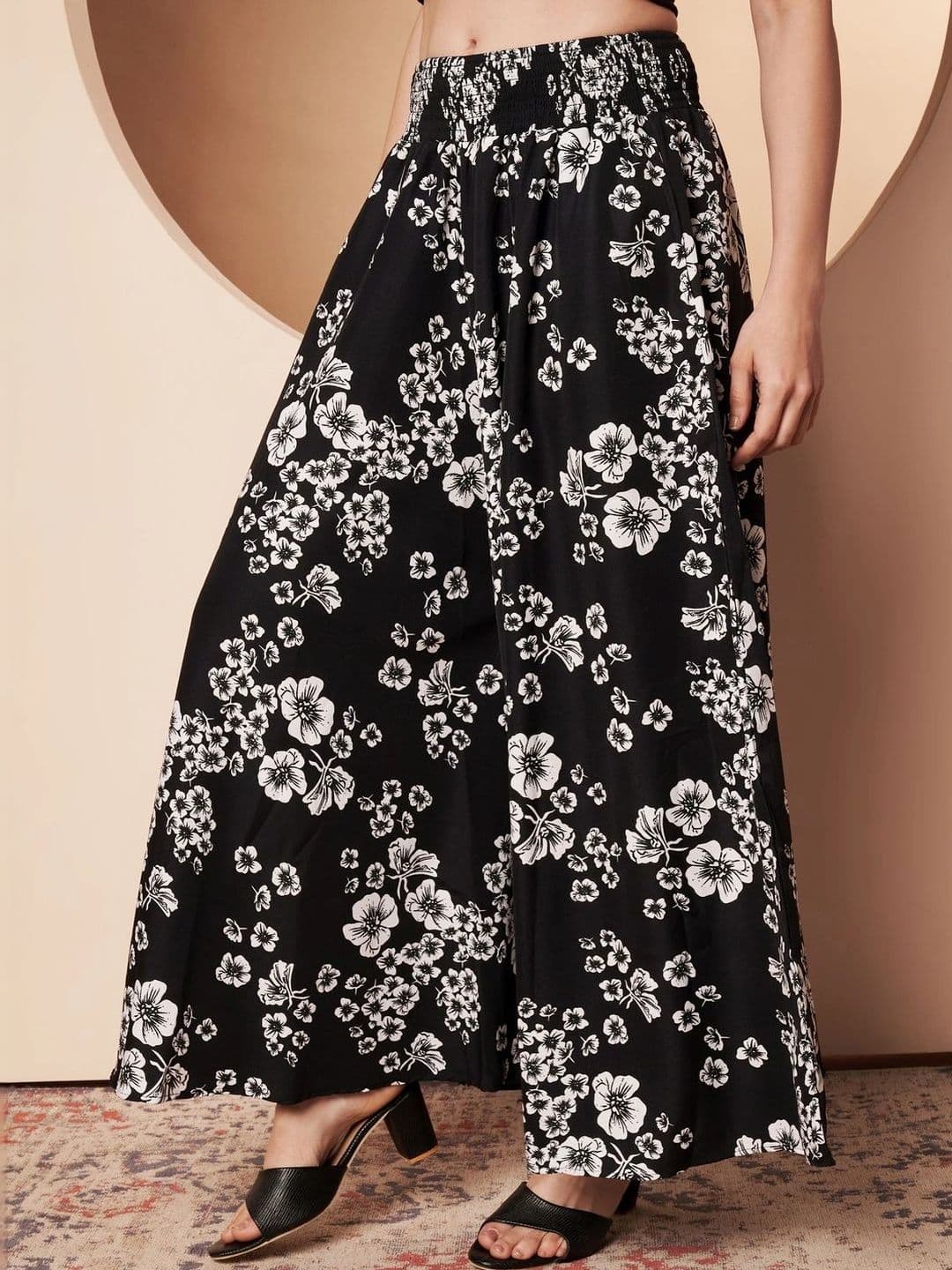 CORSICA Women Floral Printed Palazzos thumbnail 3