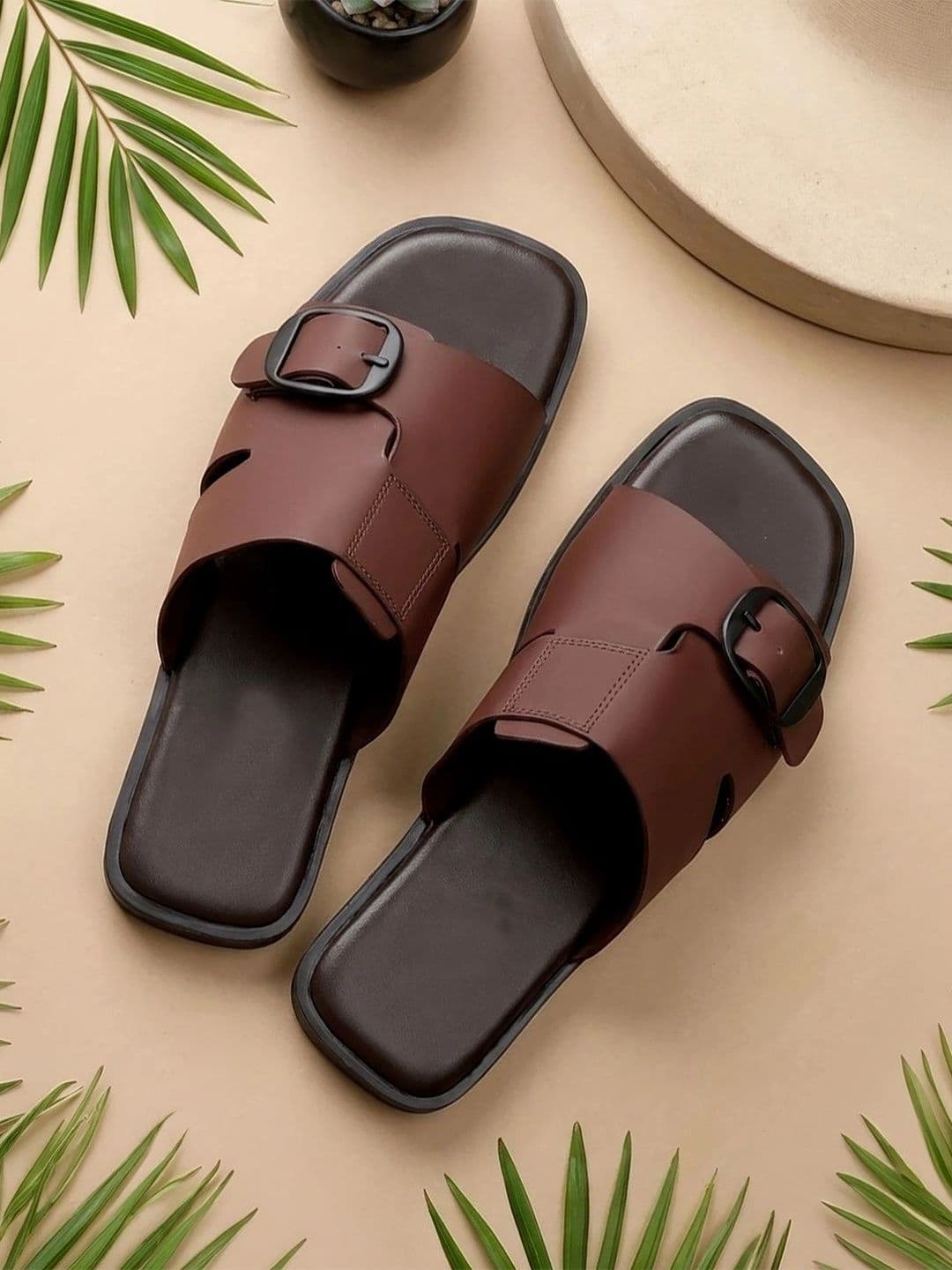 Roadster Men Leather Shoe-Style Sandals - view 1