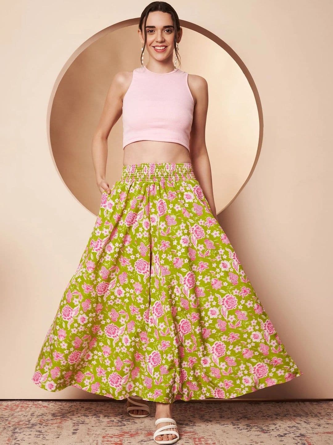 CORSICA Women Floral Printed Ethnic Palazzos thumbnail 5