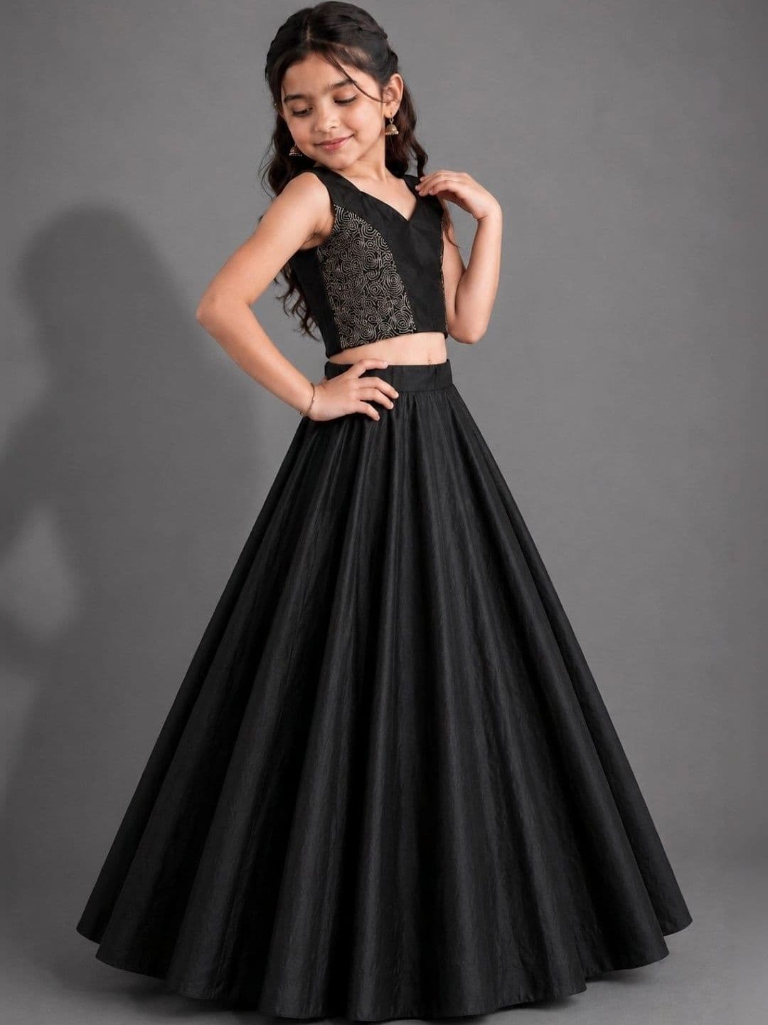 VidiRna Girls Ready to Wear Lehenga & thumbnail 5