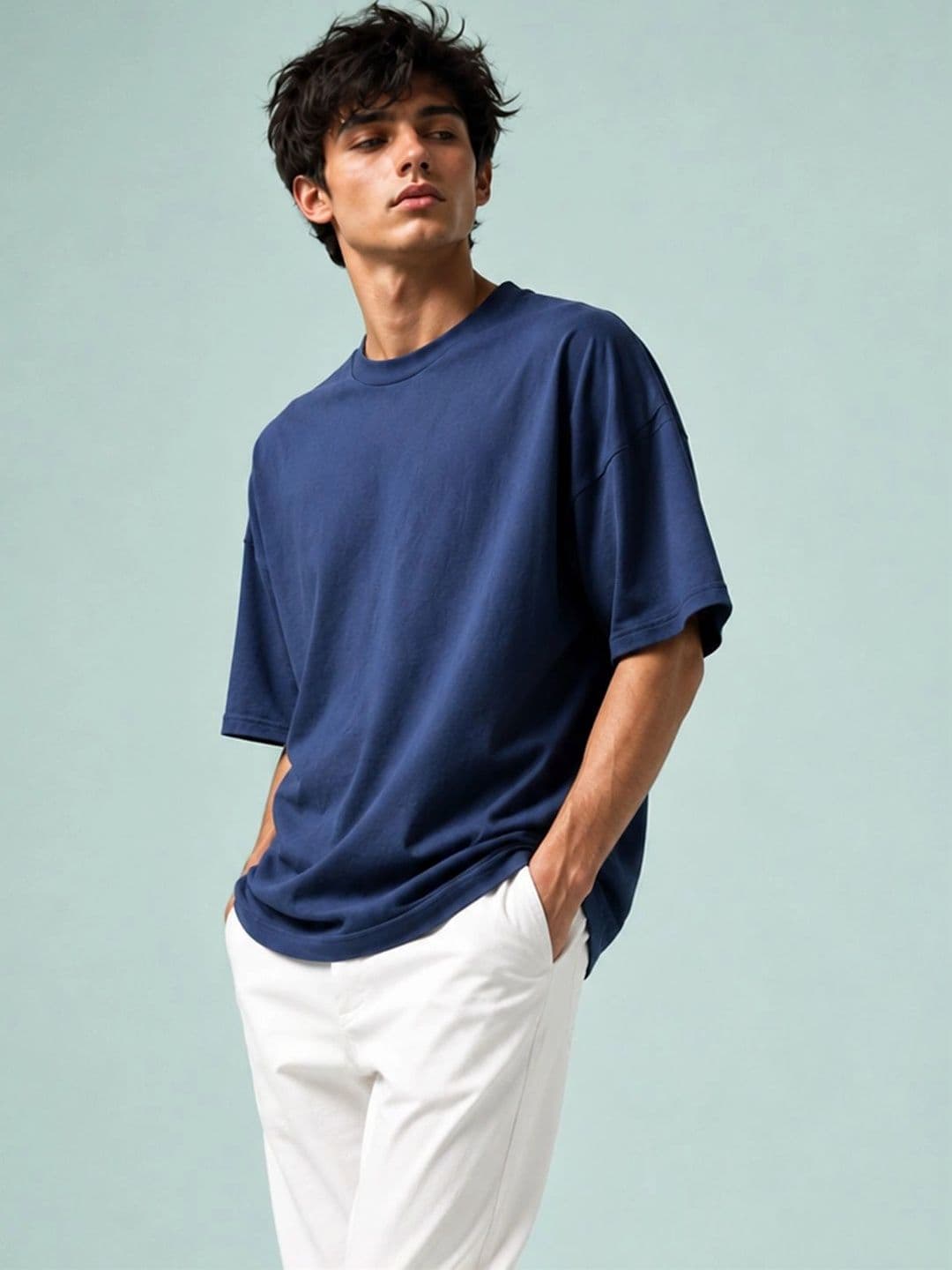 Mast & Harbour Men Oversized T-shirt thumbnail 6