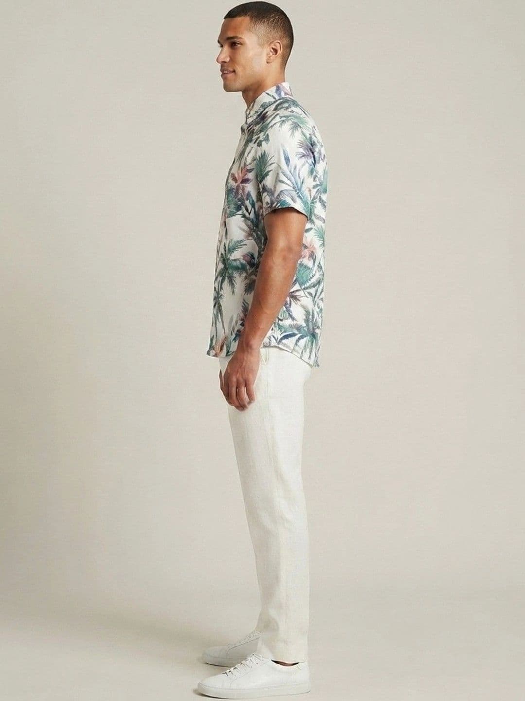 Suo Men Printed Casual Shirt thumbnail 4