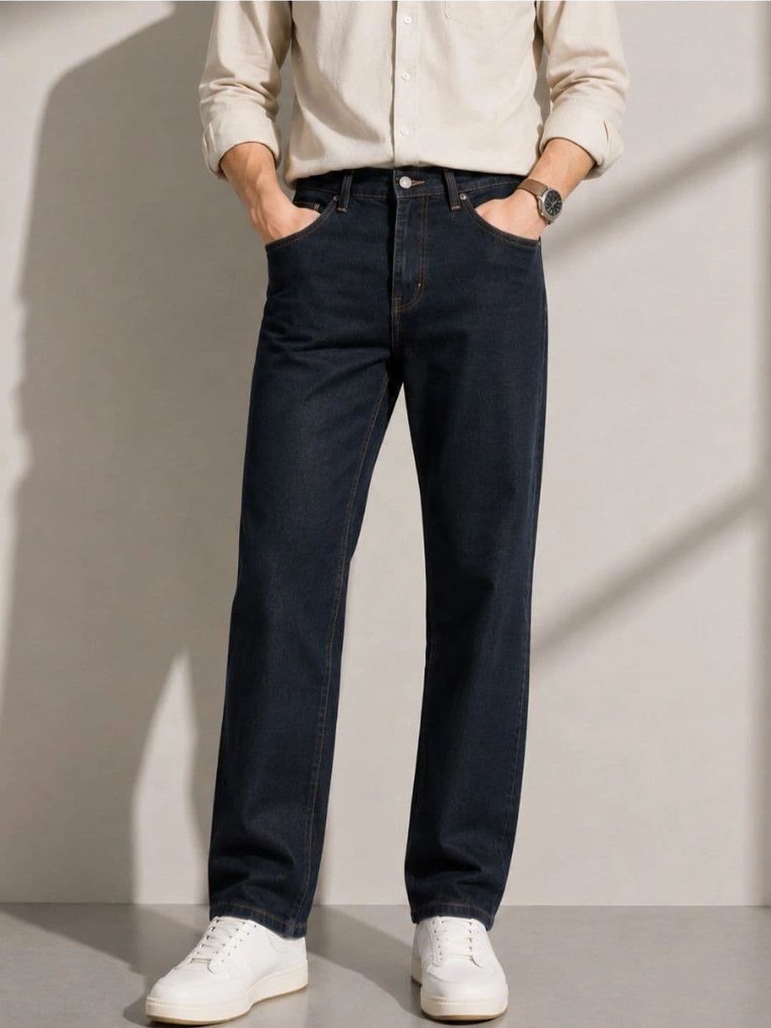 ZUSH Men Straight Fit Mid-Rise Stretchable Jeans - view 1