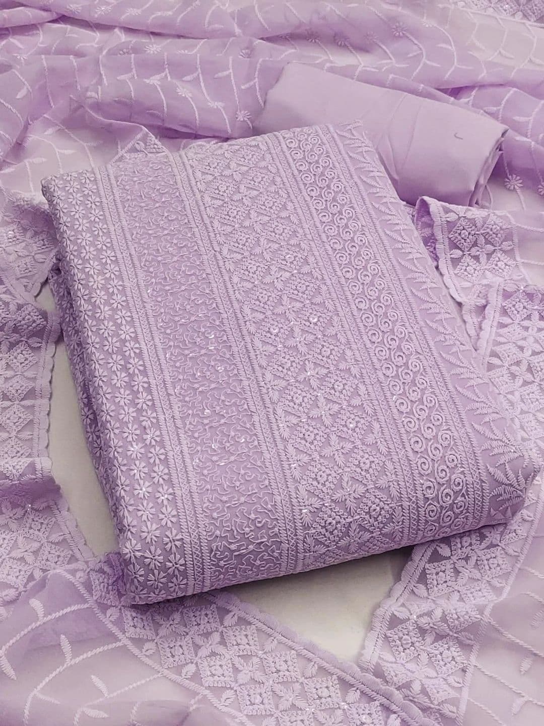 CLEMIRA Embroidered Unstitched Dress Material - view 1