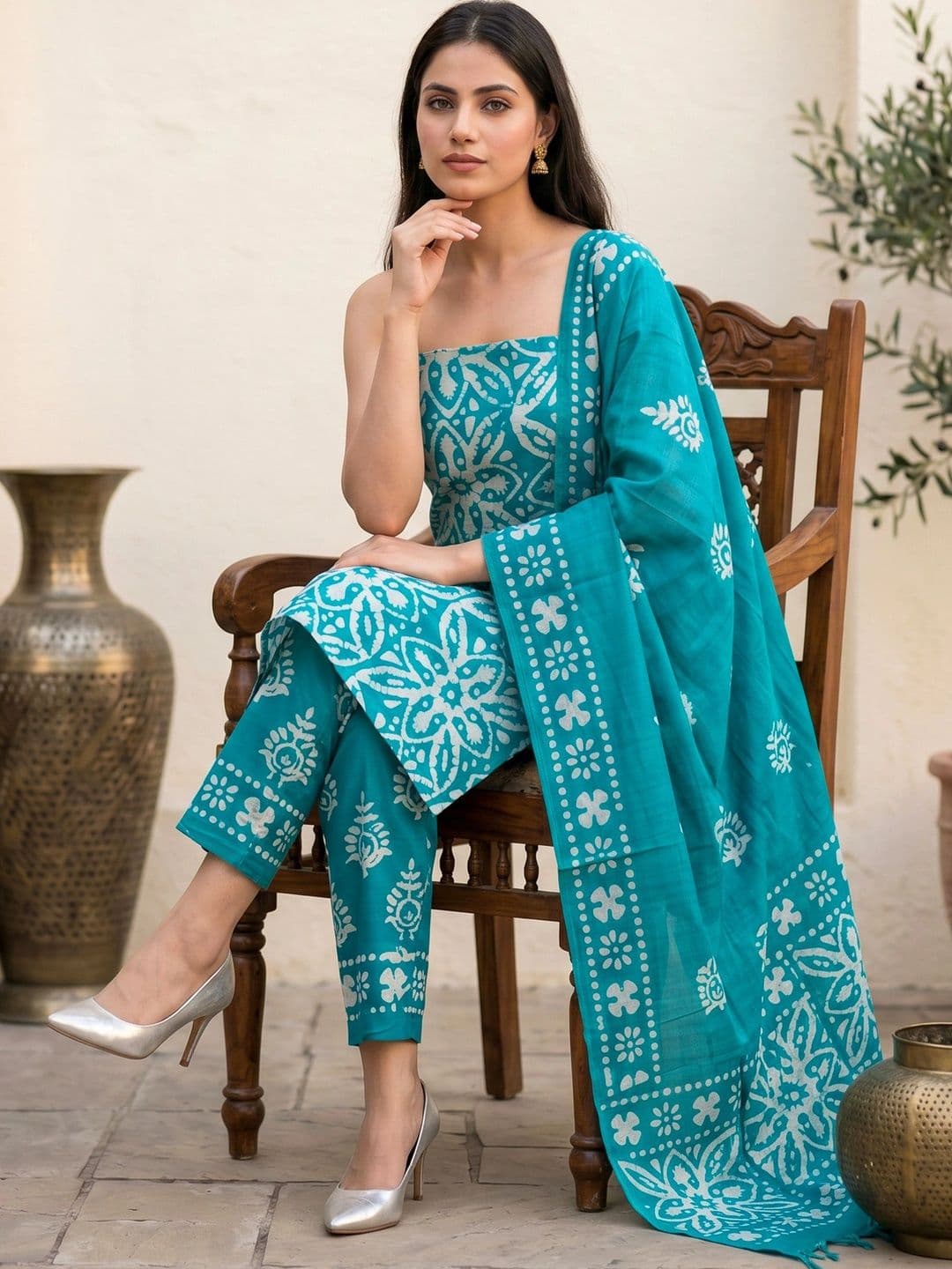Mollika Printed Unstitched Dress Material thumbnail 4