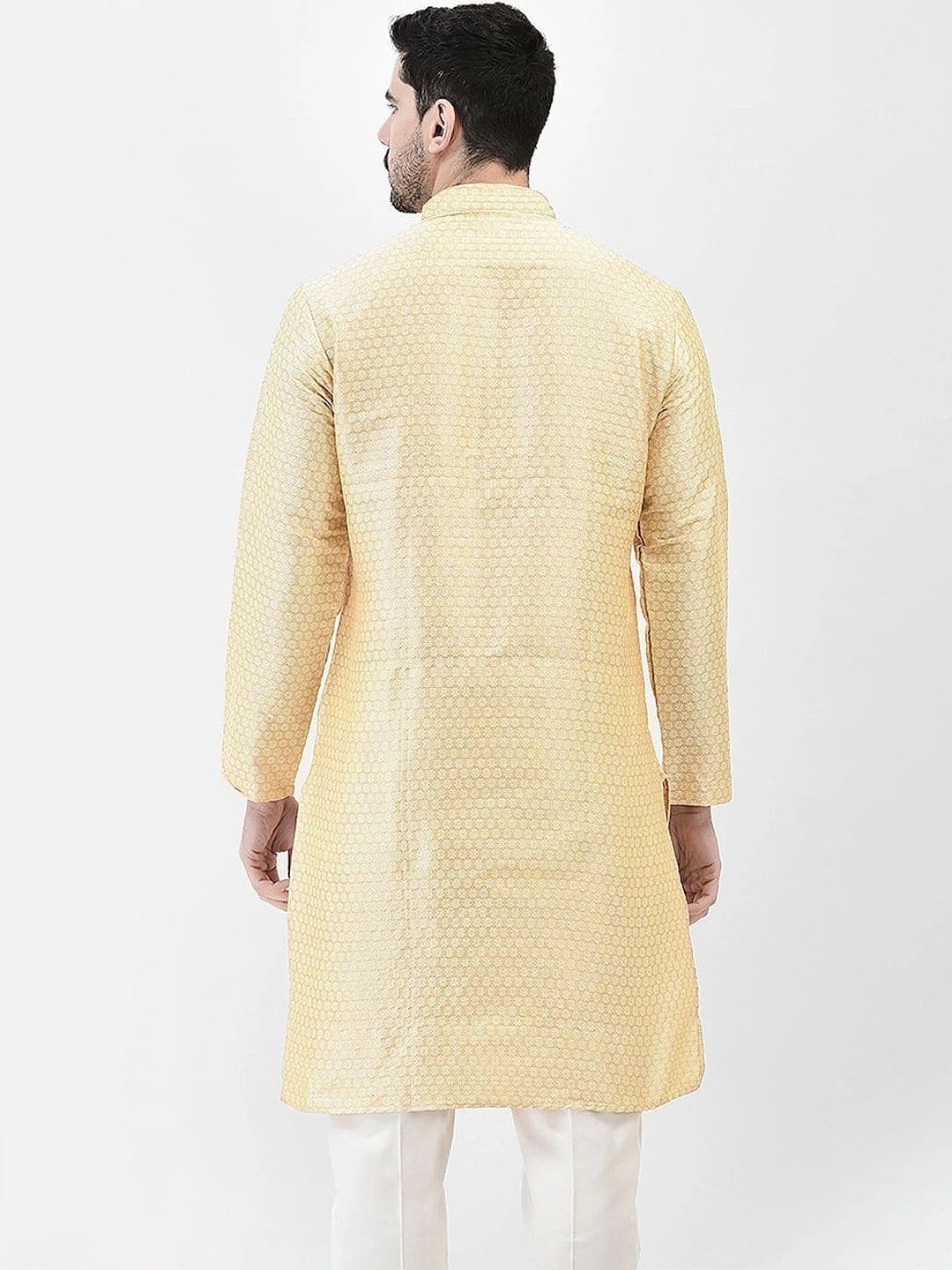 SG LEMAN Men Jacquard Kurta thumbnail 5