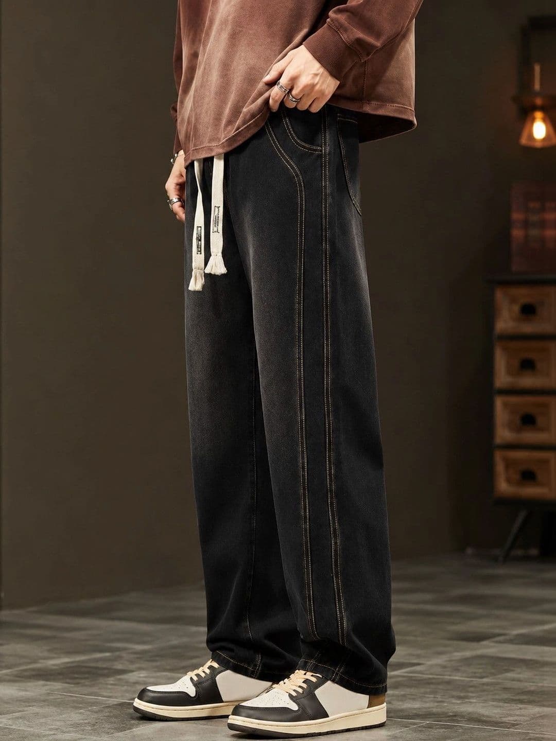MAKPAK Men Jean Jogger Mid-Rise Jeans thumbnail 5
