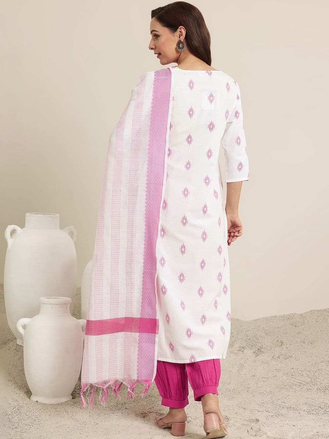 Libas Women Regular Thread Work Kurta with Salwar & With Dupatta thumbnail 4