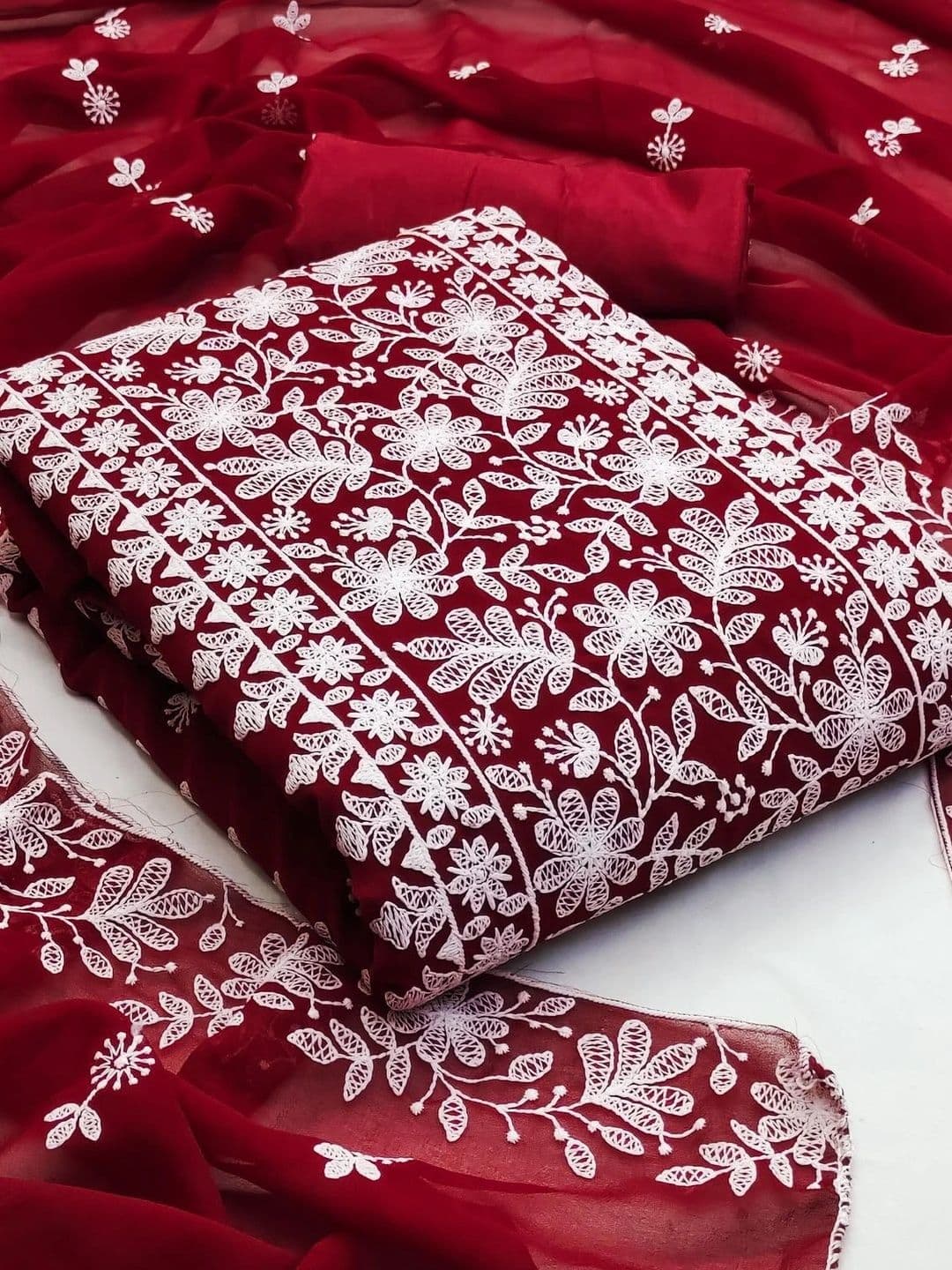 CLEMIRA Embroidered Unstitched Dress Material - view 1