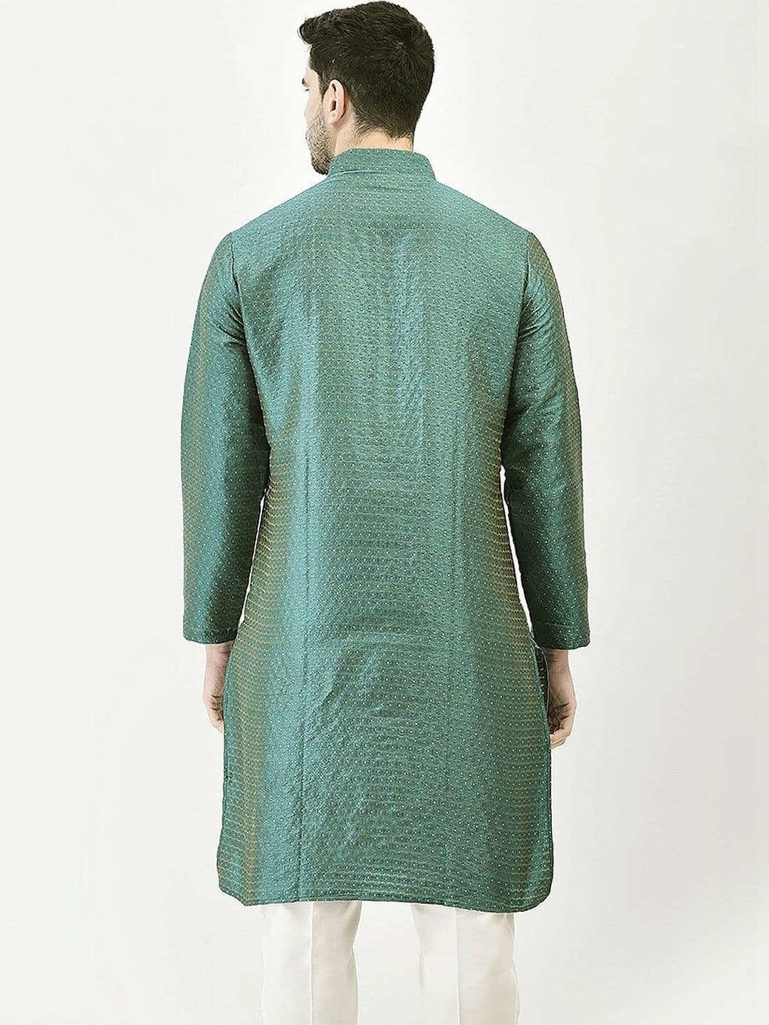 SG LEMAN Men Jacquard Kurta thumbnail 4