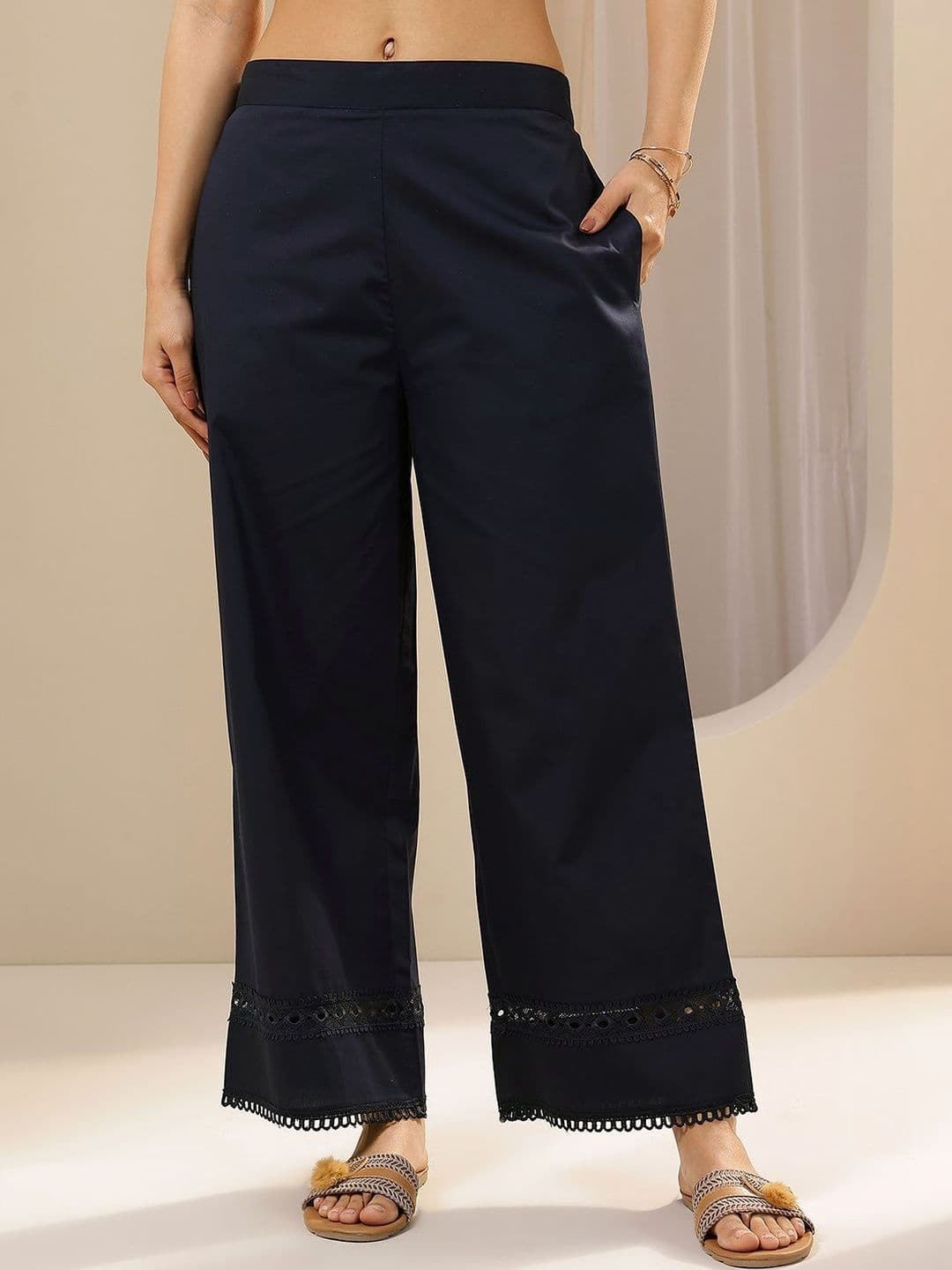 Libas Women Embellished Ethnic Palazzos - view 1
