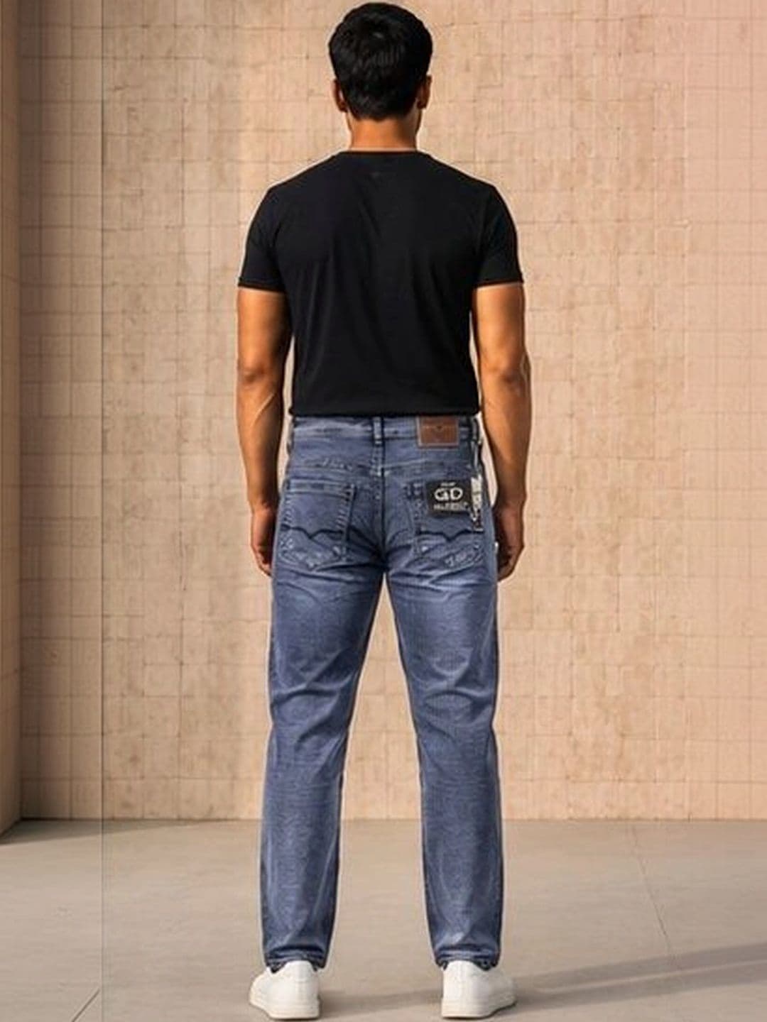 Global Jeans Men Regular Fit Mid-Rise Jeans thumbnail 6