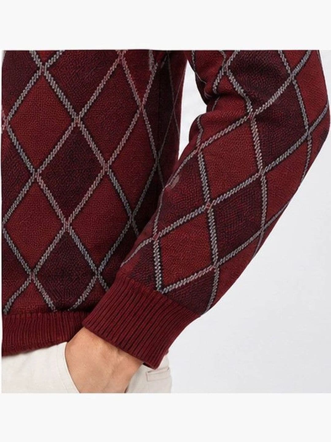 GRAND-LINE Men Argyle Pullover thumbnail 4