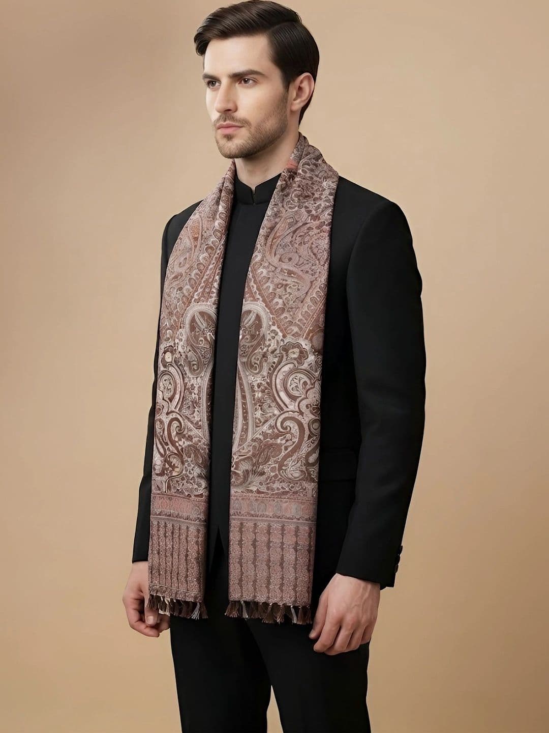 MUFFLY Men Printed Stole thumbnail 6