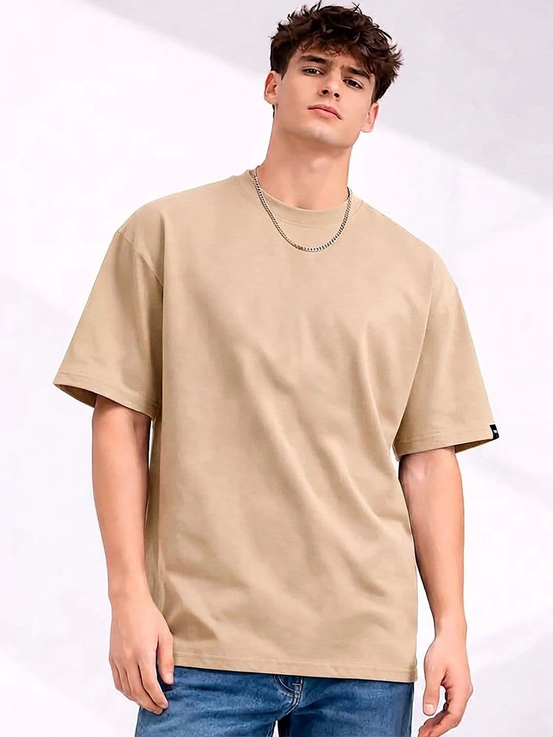 Mast & Harbour Men Floral Printed Drop-Shoulder Sleeves T-shirt - view 1