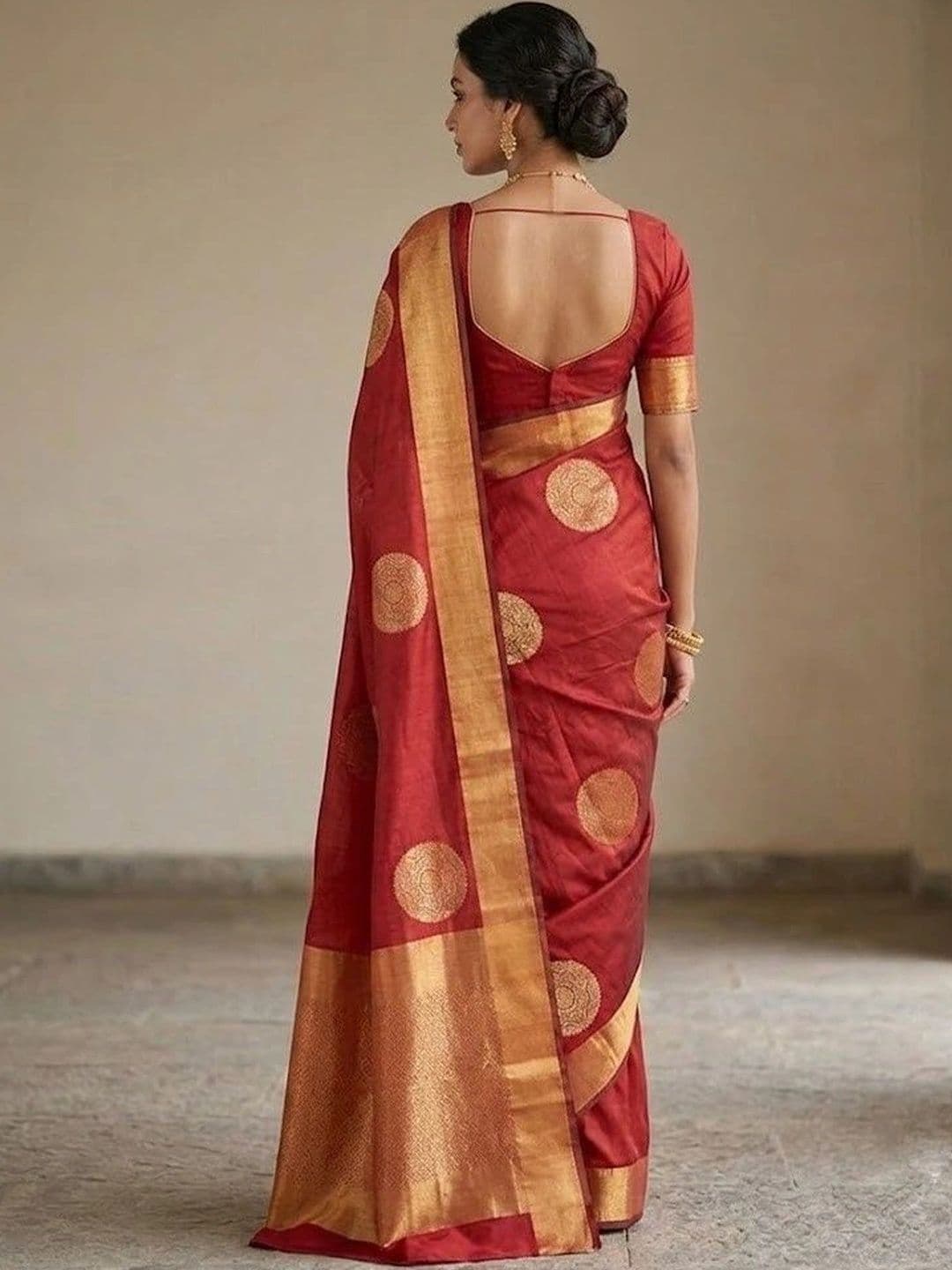 FINFOL Woven Design Zari Art Silk Banarasi Saree thumbnail 4