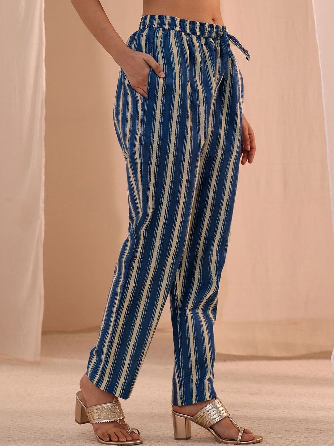 Gerua By Libas Women Ethnic Motifs Printed Regular Kurta with Trousers & With Dupatta thumbnail 6
