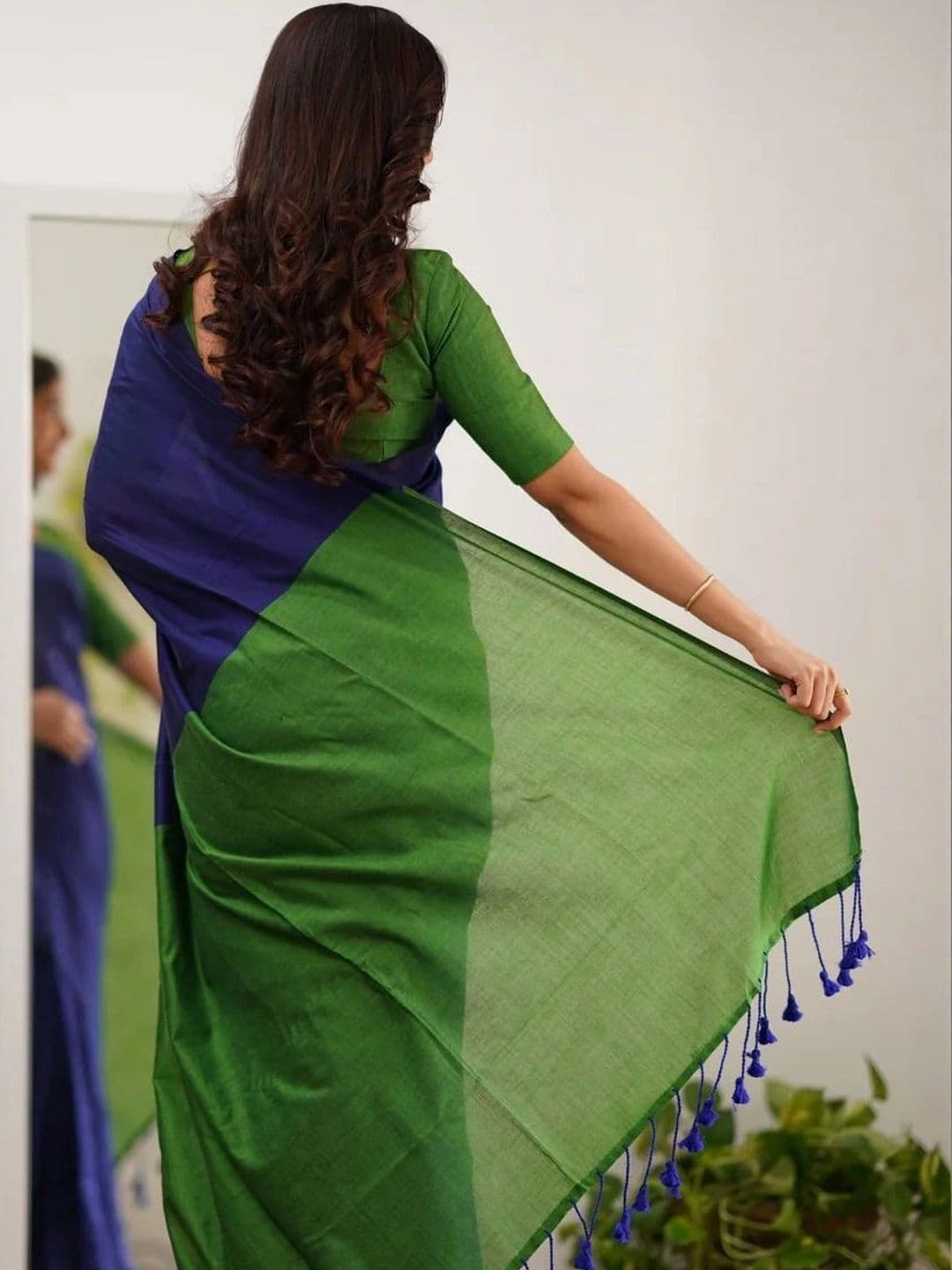 MRITTIKA LOOMS Pure Cotton Saree thumbnail 4