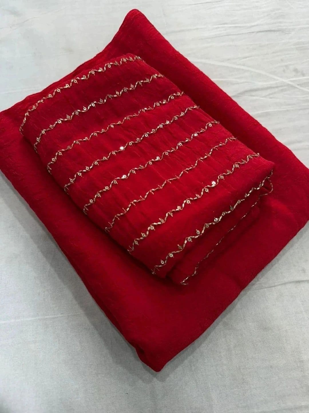 VRAGI Sequinned Saree thumbnail 4