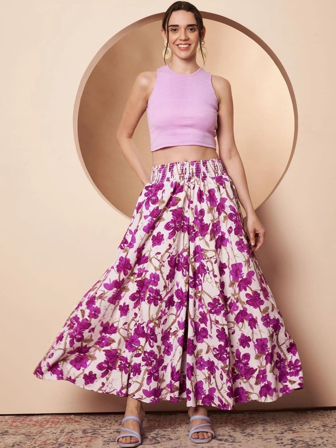 CORSICA Women Floral Printed Palazzos thumbnail 2