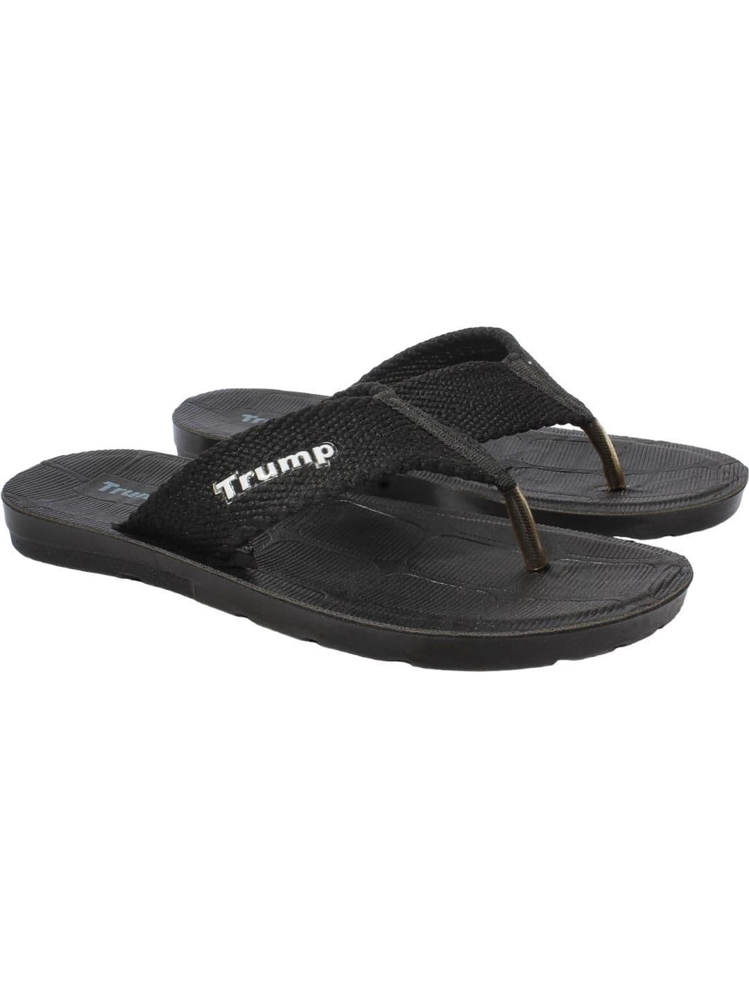 Trump Black PU Flip Flops thumbnail 5