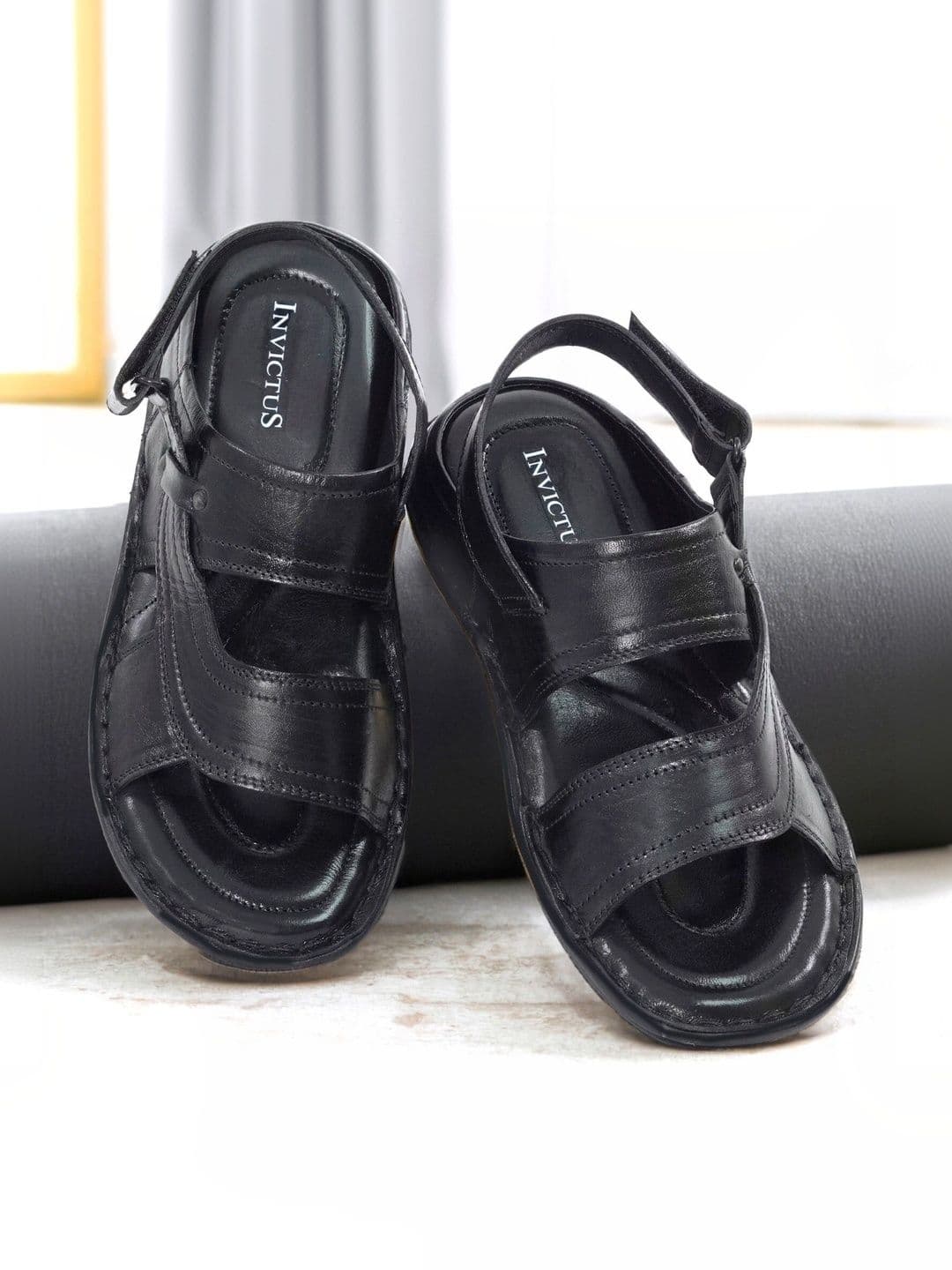 INVICTUS Men Leather Comfort Sandals - view 1