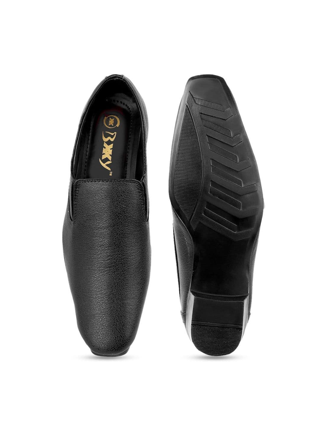 Bxxy Men Blocked Heeled Formal Slip-Ons Shoes thumbnail 5