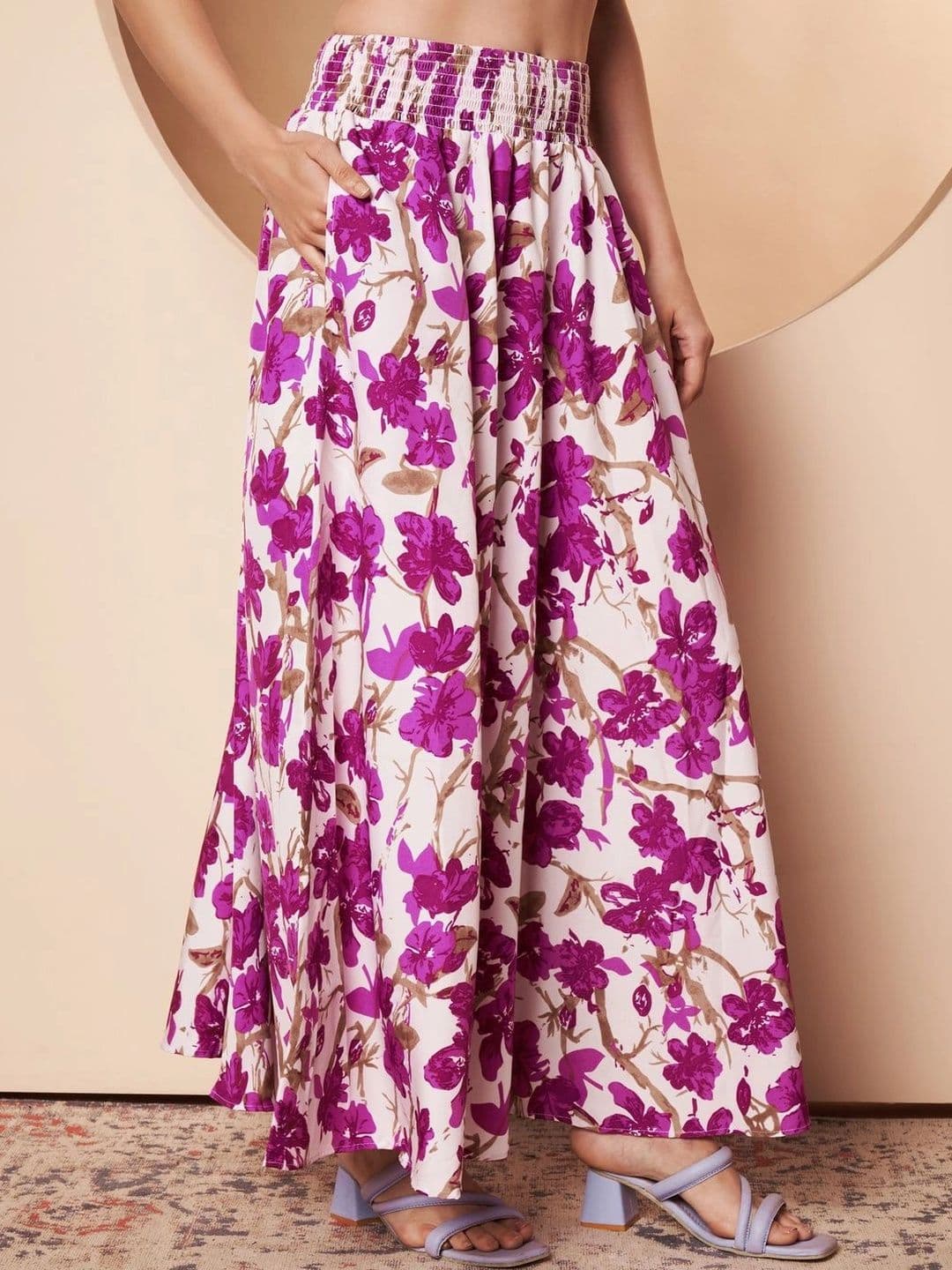 CORSICA Women Floral Printed Palazzos thumbnail 4