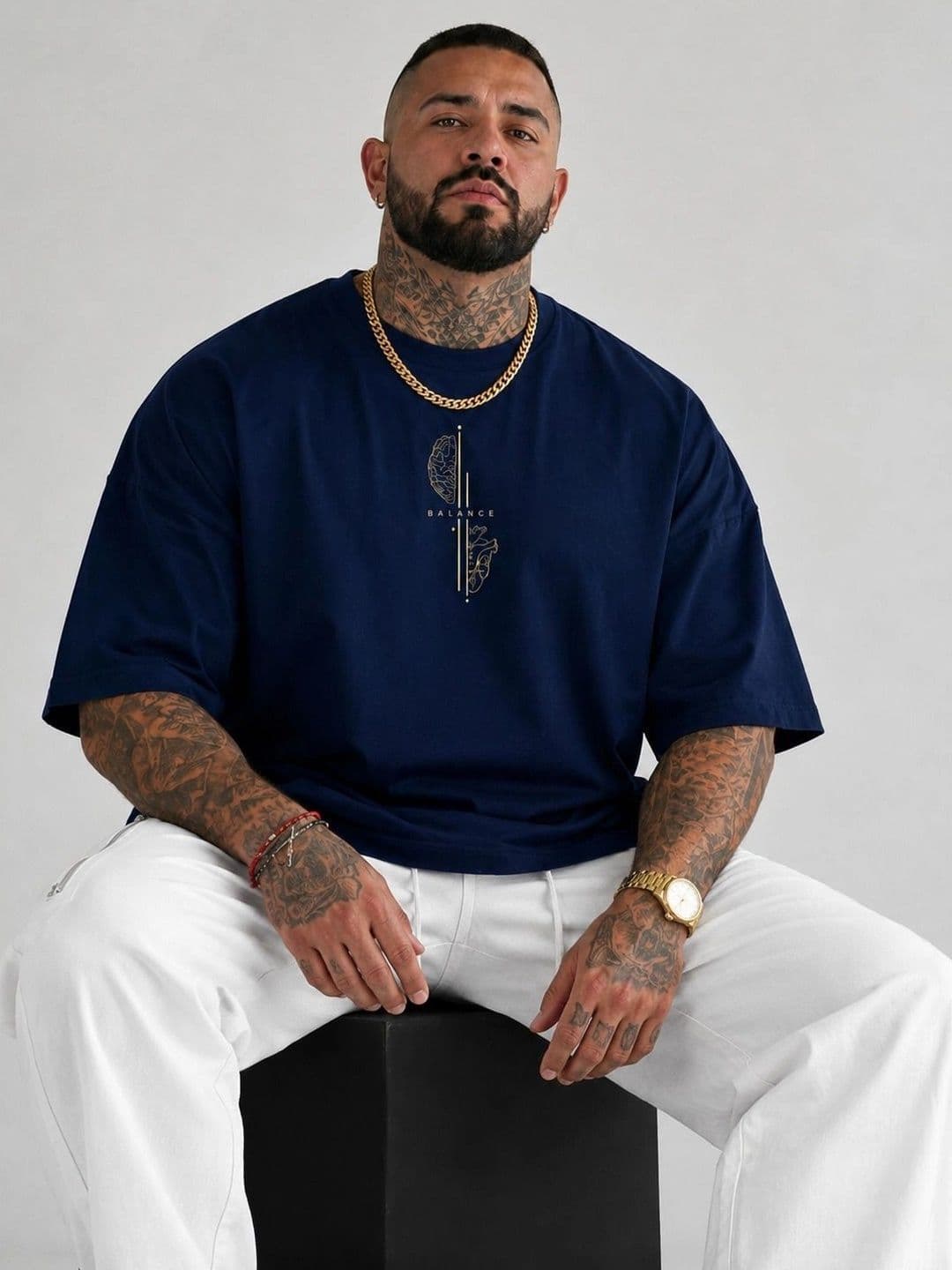 Moda Rapido Men Printed Drop-Shoulder Sleeves T-shirt thumbnail 5
