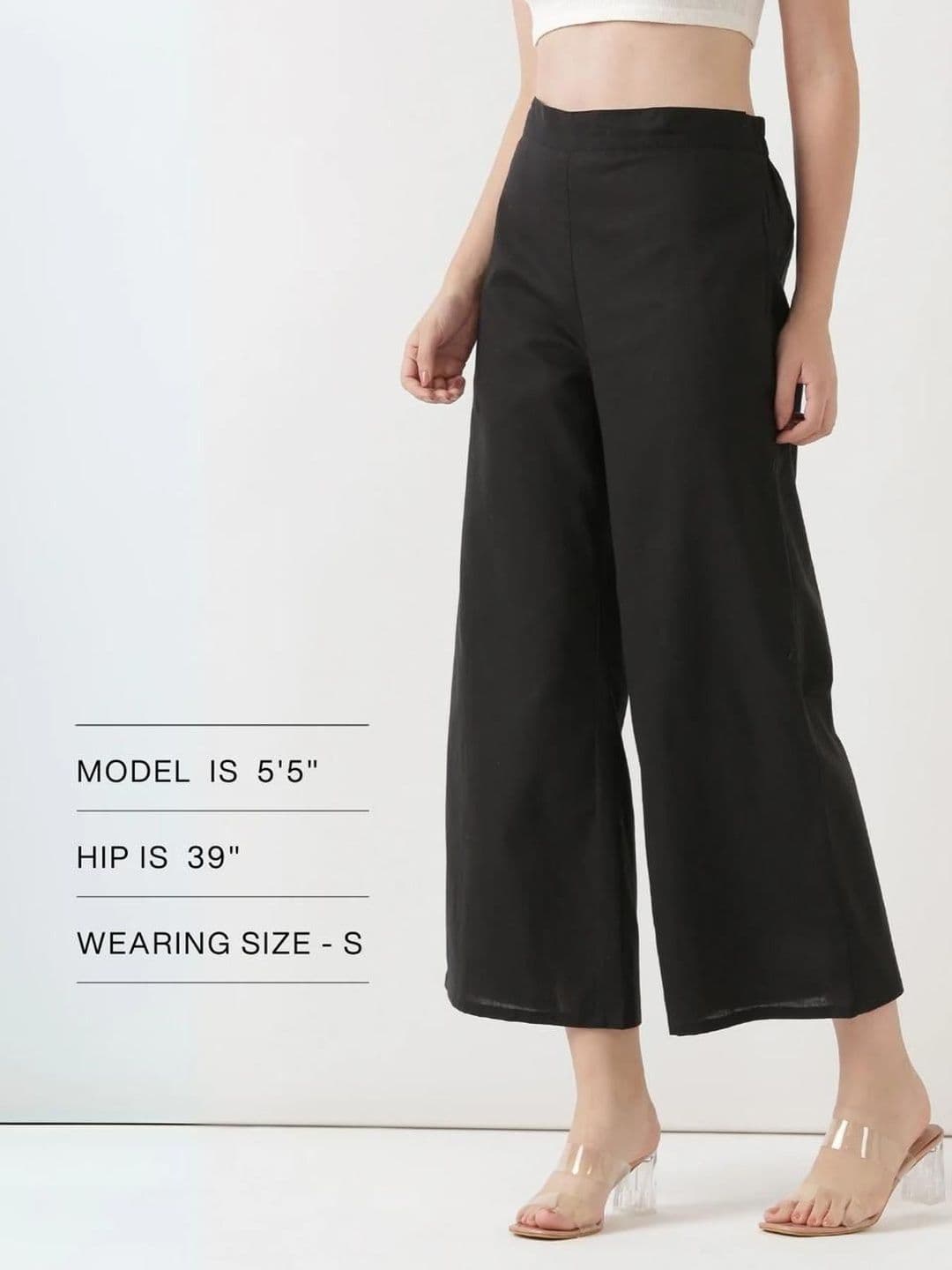 AMIRAS INDIAN ETHNIC WEAR Women Mid-Rise Cotton Comfort Straight Fit Pocket Trousers thumbnail 4