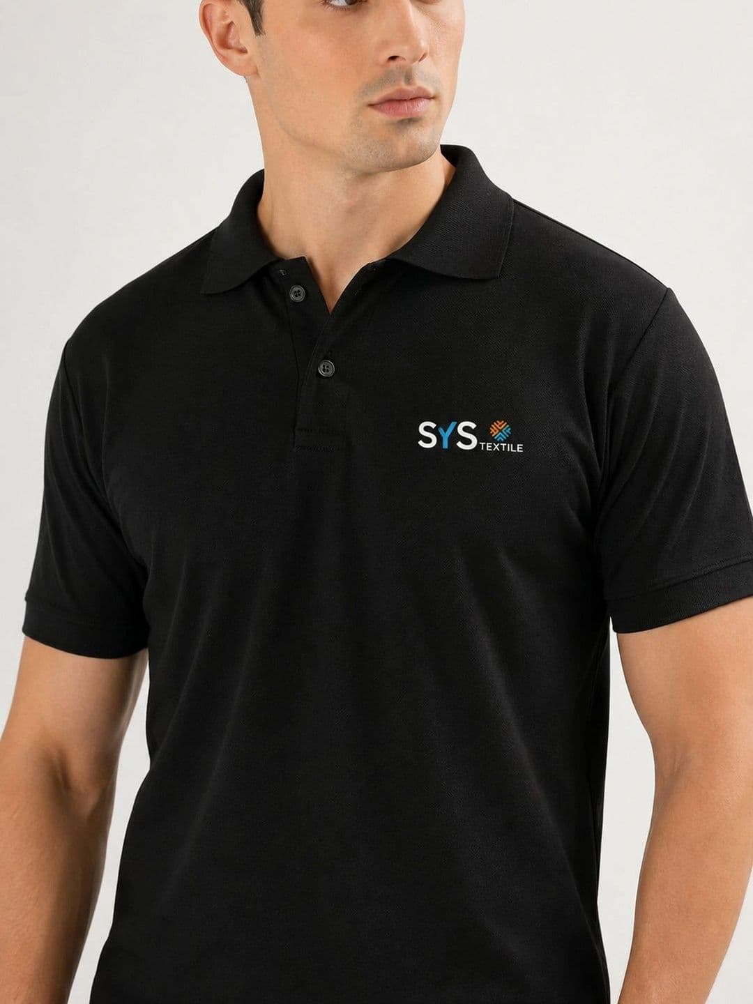 Sys Textile Men Cotton Polo Collar Short Sleeves T-shirt thumbnail 4