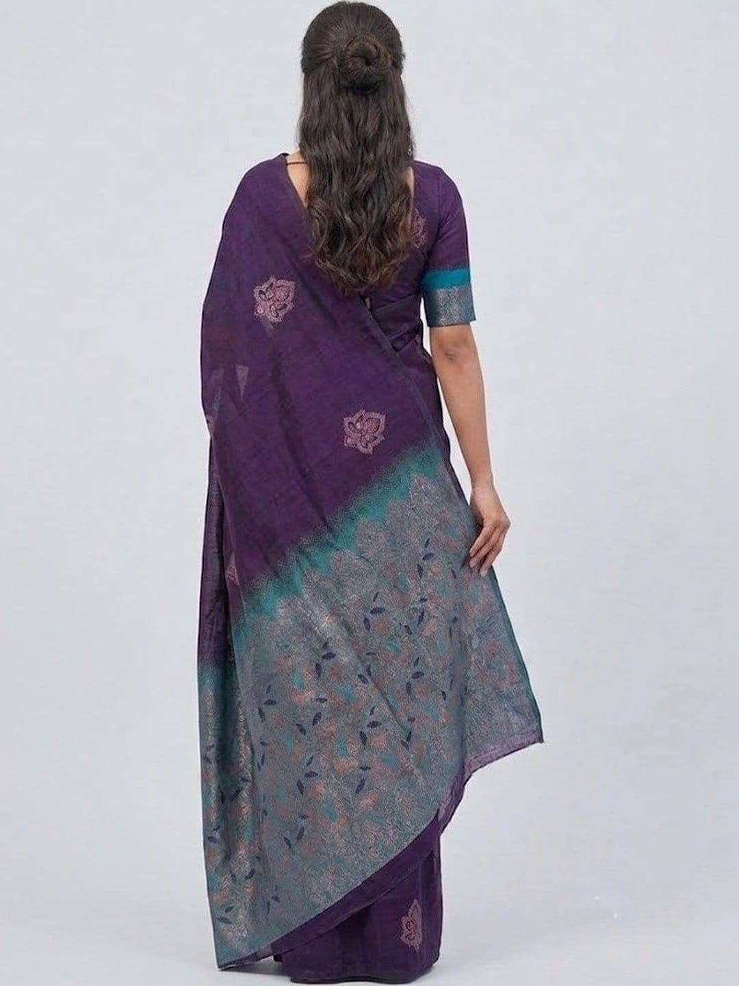 AJ FASHION PLUS Woven Design Zari Art Silk Banarasi Saree thumbnail 2