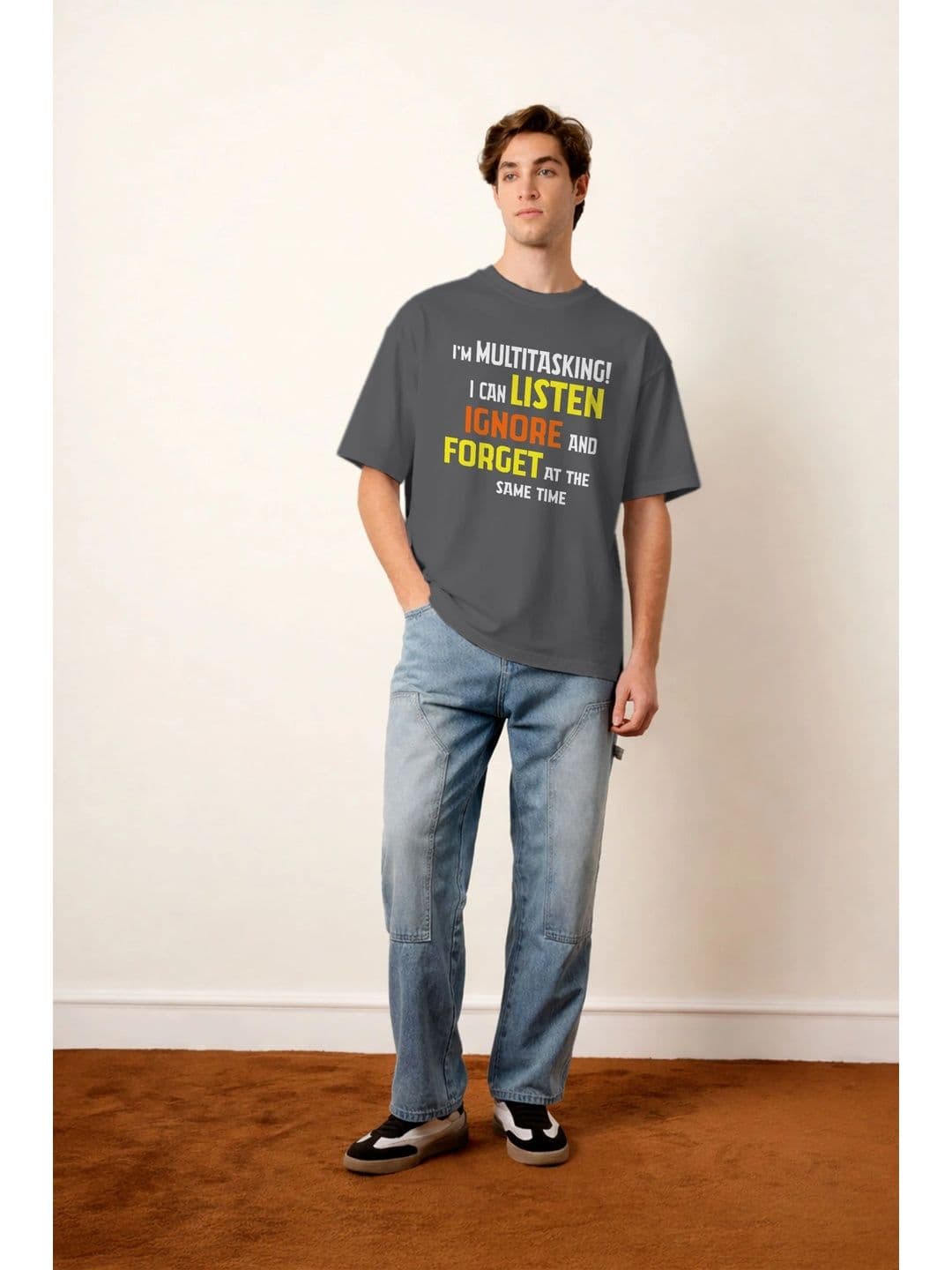 Moda rapido X TOGS & TERRE Men Typography Printed Organic Cotton Blend T-shirt thumbnail 4