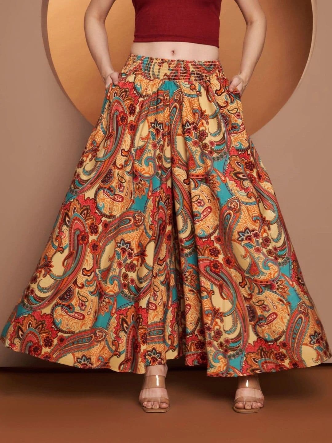 CORSICA Women Paisley Printed Ethnic Palazzos - view 1